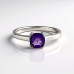 Anello in argento con Ametista Siberiana