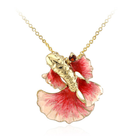 Collier en argent et Grenat du Mozambique (TPC)