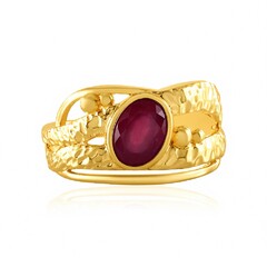 Anillo en plata con Rubí de Madagascar (de Melo Essence)