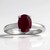 Anello in argento con Rubino Keniano