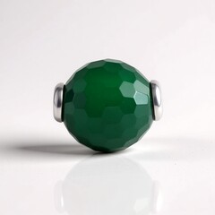 Ciondolo in argento con Onice Verde (MONOSONO COLLECTION)