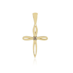 I3 Champagne Diamond Silver Pendant