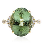 Brasilianischer Grüner Turmalin-Goldring (CIRARI)