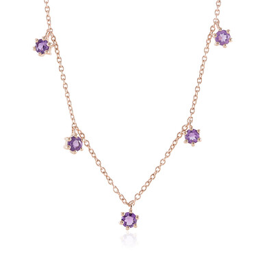 Collar en plata con Amatista Rosa de Francia