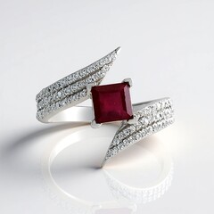 Anello in argento con Rubino del Madagascar (de Melo Essence)