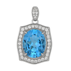 Marambaia Topaz Silver Pendant