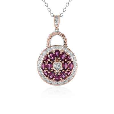 Collana in argento con Rodolite (Gems en Vogue)