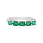 Green Onyx Silver Ring