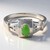 Anello in argento con Crisoprasio Imperiale