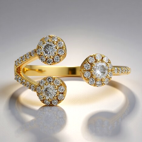 Anello in oro con Diamante SI1 (H) (CIRARI)