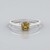Anello in argento con Zircone Giallo