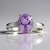 Anello in argento con Ametista