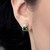 Benedito Green Tourmaline Silver Earrings (Adela Silber)