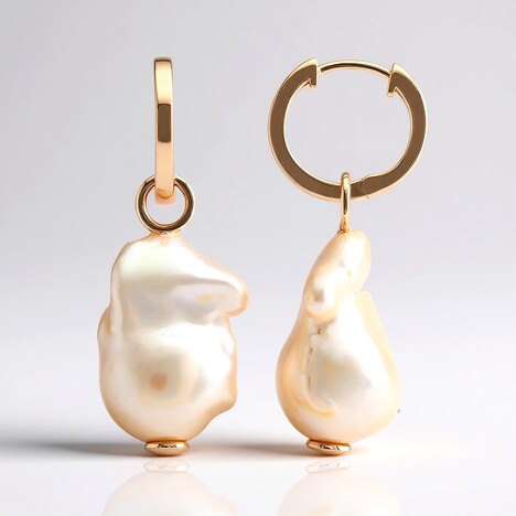 Orecchini in argento con Perla d'Acqua Dolce Porpora (TPC)