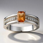 Anello in argento con Topazio Tepetate