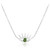 Collana in argento con Diopside Russo