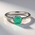 Anello in argento con Smeraldo Russo