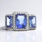 Anello in oro con Tanzanite AAA (CIRARI)