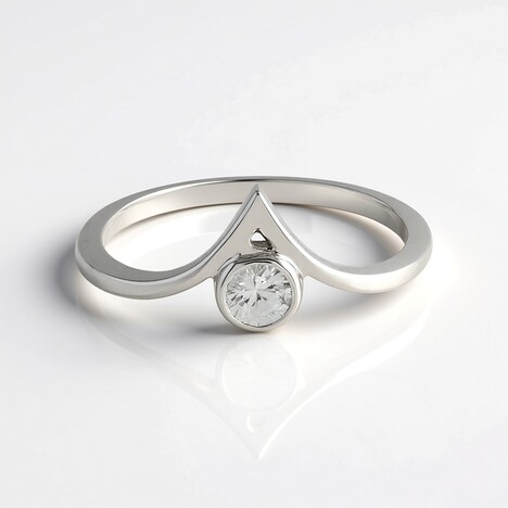 Anello in argento con Zircone