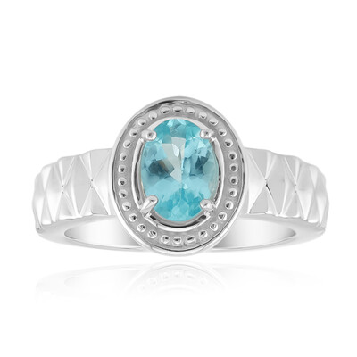 Anello in argento con Apatite Blu (Pallanova)