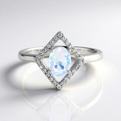 Bague en argent et Opale Welo