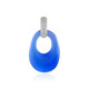 Ciondolo in argento con Onice Blu