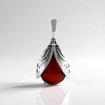 Ciondolo in argento con Onice Rossa (Desert Chic)