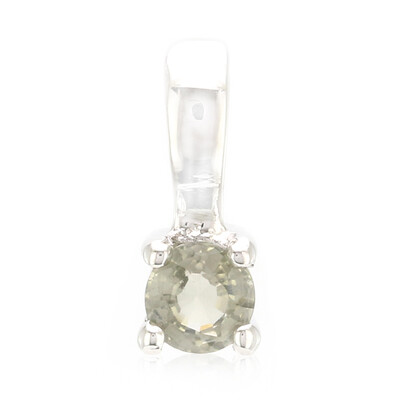 Pendentif en argent et Tourmaline cuprifère