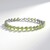 Bracciale placcato in platino con Zaffiro del Mozambico