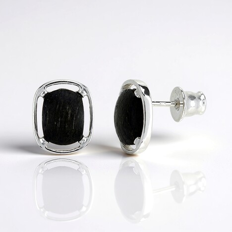 Orecchini in argento con Quercia Nera (dagen)