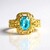 Anello in argento con Topazio Blu Paraiba (Gems en Vogue)