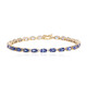 Bracelet en or et Tanzanite AAA (CIRARI)