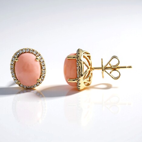 Orecchini in oro con Opale Rosa (CIRARI)