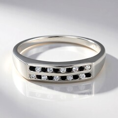 Anello in argento con Spinello Nero