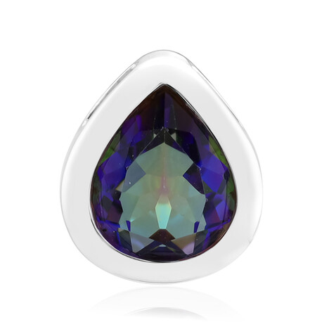 Blauer Mystik-Quarz-Silberanhänger (MONOSONO COLLECTION)