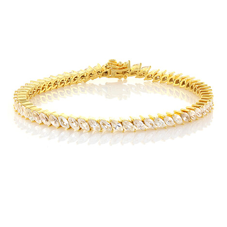 Zilveren armband met zirkonen