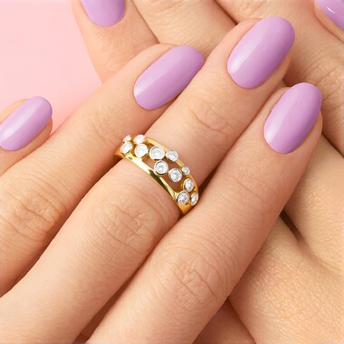 Anillo en oro con Diamante I1 (H)  (CIRARI)