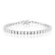 Weißer Topas-Silberarmband