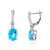 Pendientes en plata con Topacio de Marambaia