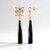 Orecchini in argento con Onice Nero (KM by Juwelo)