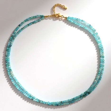 Collana in argento con Apatite Blu
