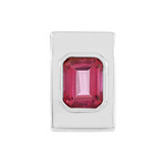 Colgante en plata con Topacio rosa (MONOSONO COLLECTION)