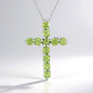Collana in argento con Peridoto