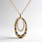 Collier en or et Tsavorite du Kenya AAA  (CIRARI)