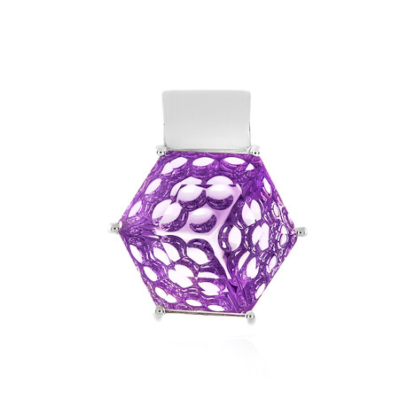 Lavendel-Amethyst-Silberanhänger