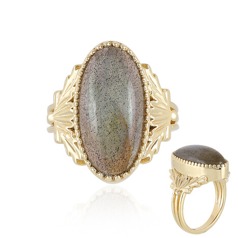Anello in argento con Labradorite