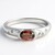 Anello in argento con Zircone Rosa Cannella