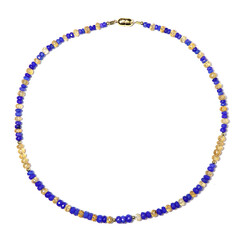 Edelstein-Silberhalskette (Riya)