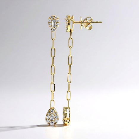 Orecchini in oro con Diamante SI2 (H) (CIRARI)