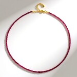 Collana in argento con Rubino del Madagascar